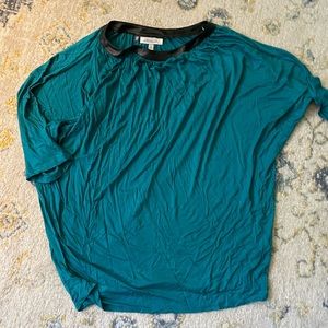 Teal oversize blouse